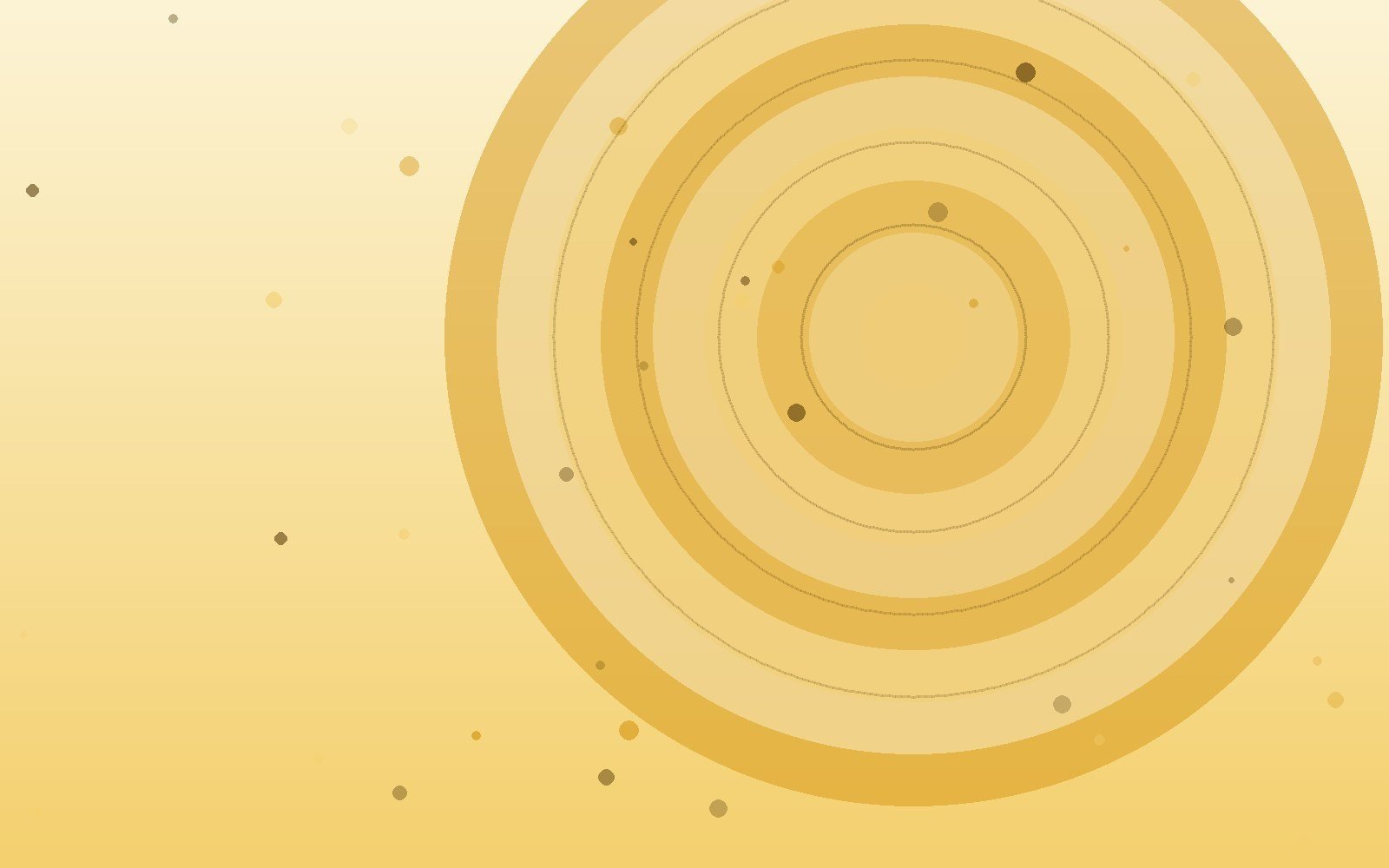 Abstract marigold-toned artwork with glowing concentric circles, illustrating the article “Goddess Lakshmi: Stories, Symbols and Why She Is Worshipped on Diwali”