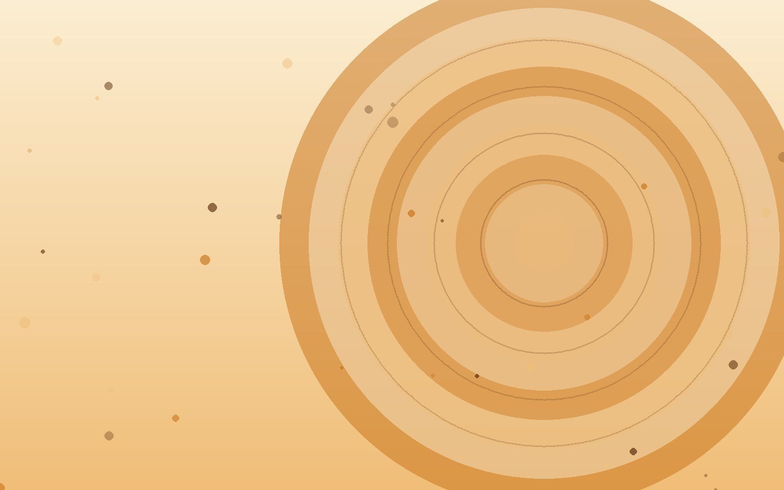 Abstract saffron-toned artwork with glowing concentric circles, illustrating the article “Govardhan Puja and Annakut: Krishna, the Hill and the Mountain of Food”
