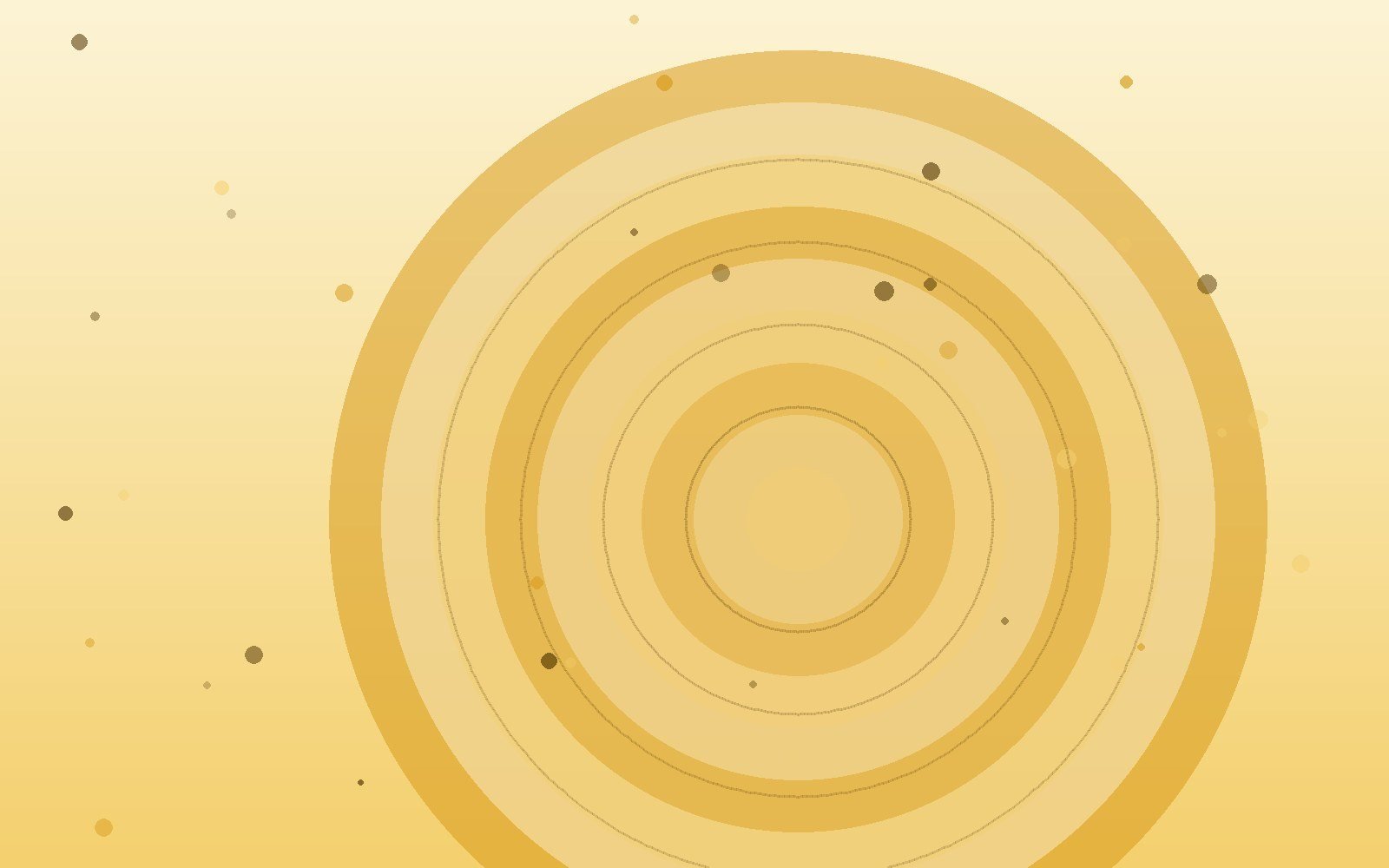 Abstract marigold-toned artwork with glowing concentric circles, illustrating the article “The Nine Forms of Durga: What Each Navadurga Represents”