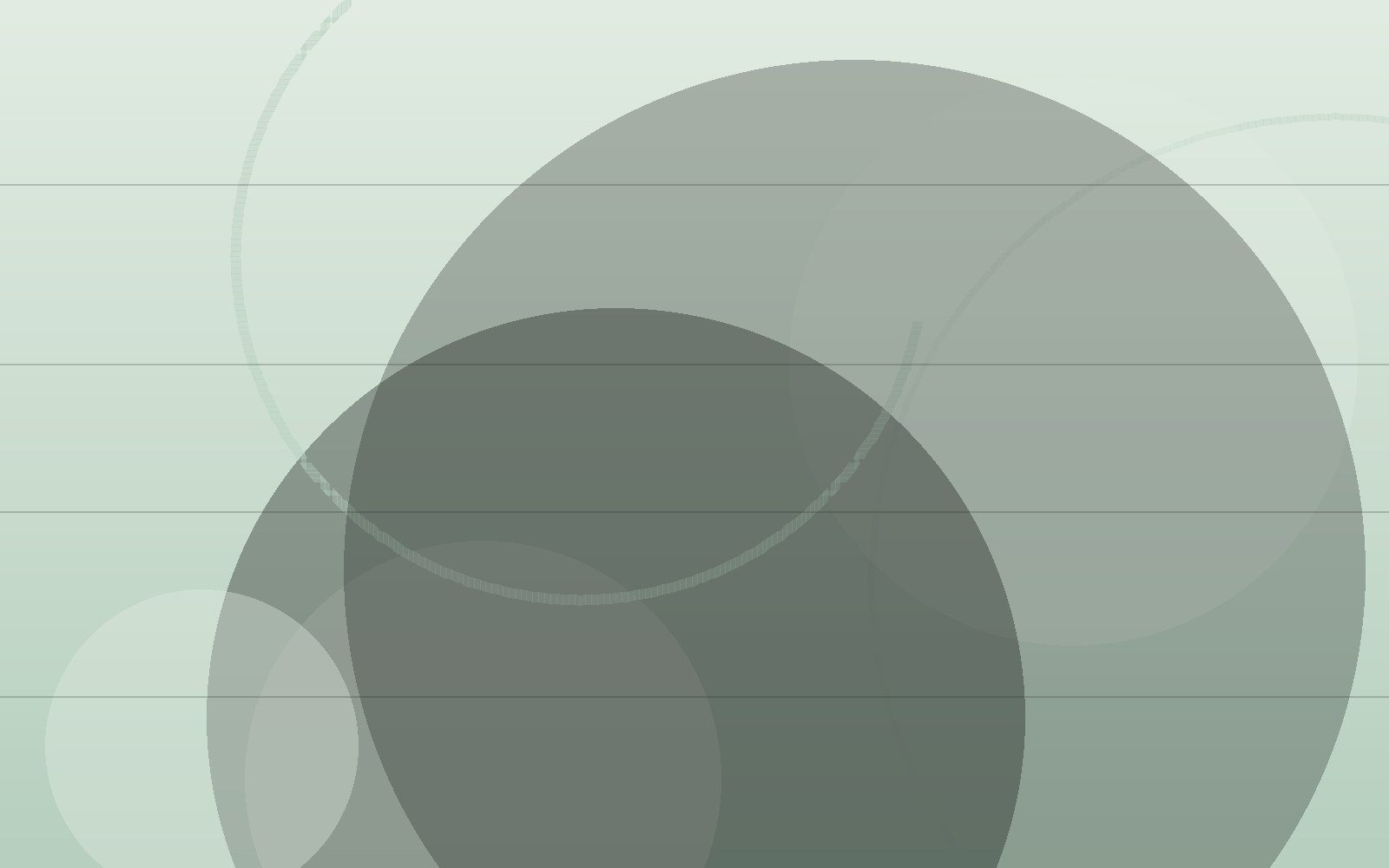 Abstract artwork in sage tones with overlapping circles and fine horizontal lines